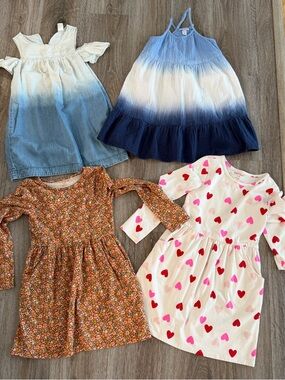 Size 6/7/8 Cat & Jack Dress Bundle